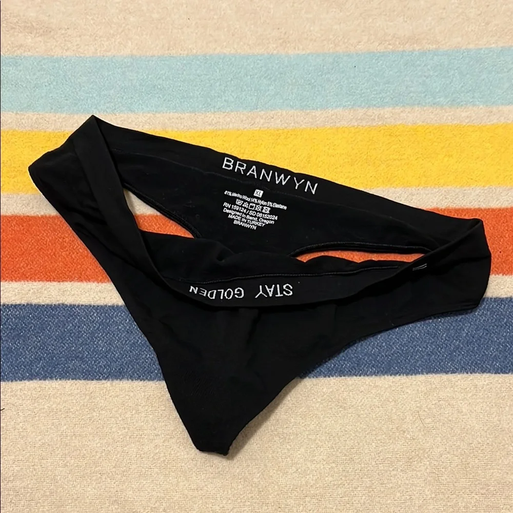 Branwyn Black Wool Underwear - Picture 2 of 5